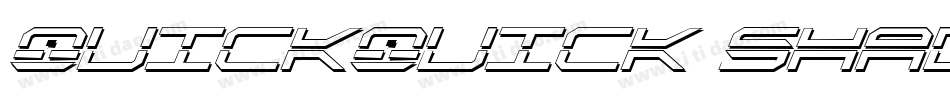 QuickQuick Shadow ItalCondensed字体转换